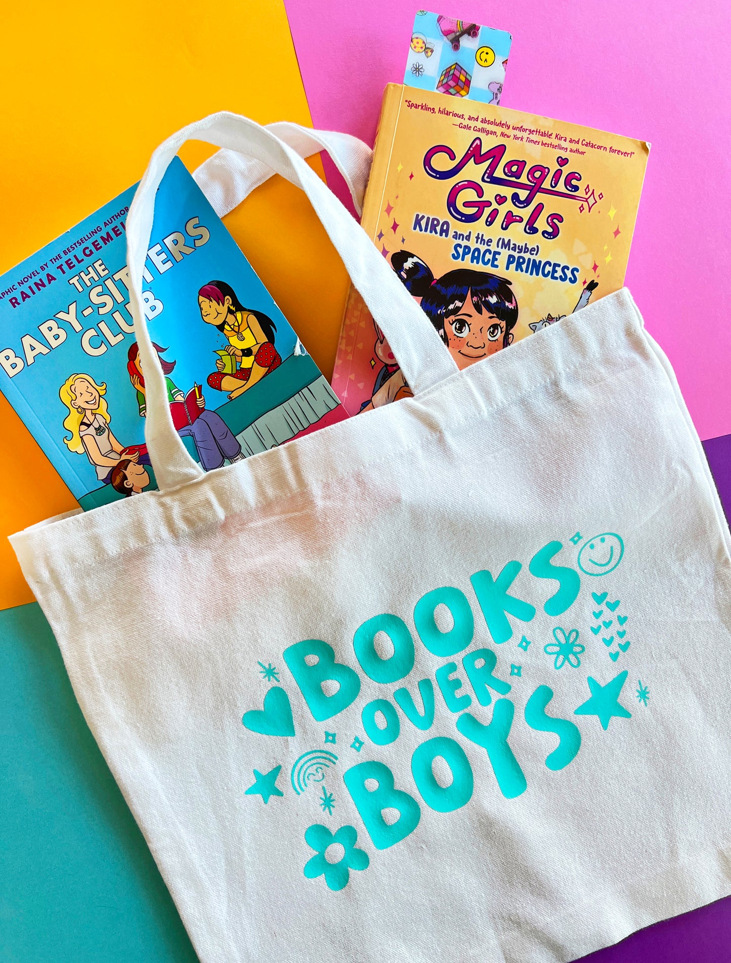 Books Over Boys Tote Bag