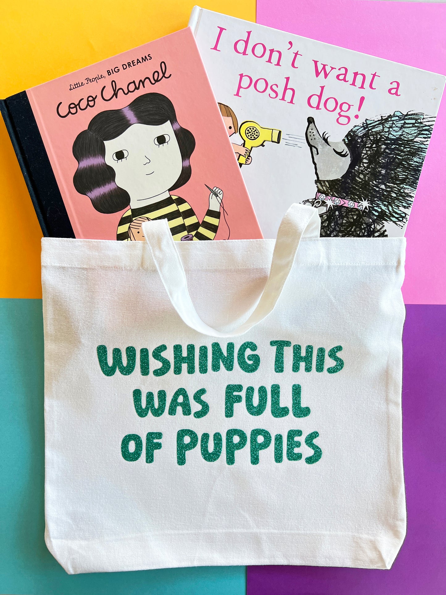Wishing This Was Full of Puppies Tote Bag