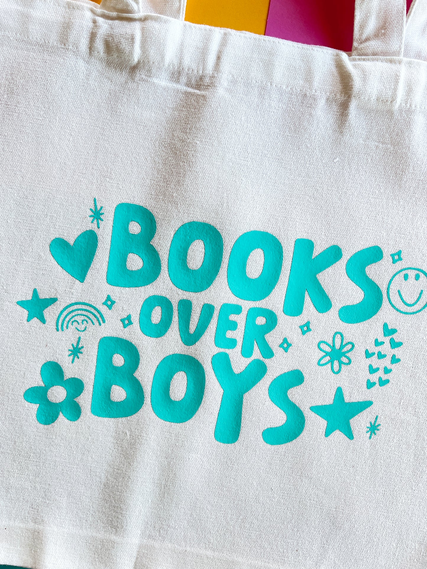 Books Over Boys Tote Bag