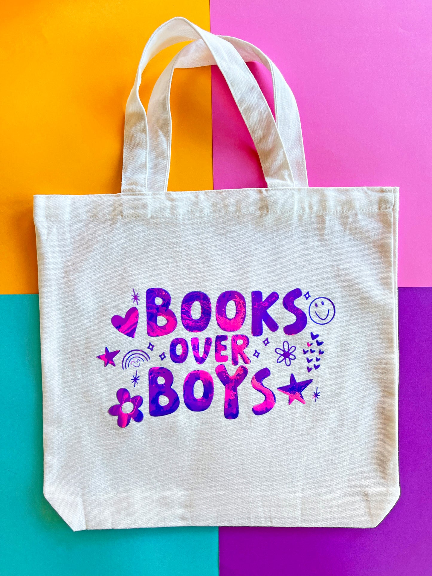 Books Over Boys Tote Bag