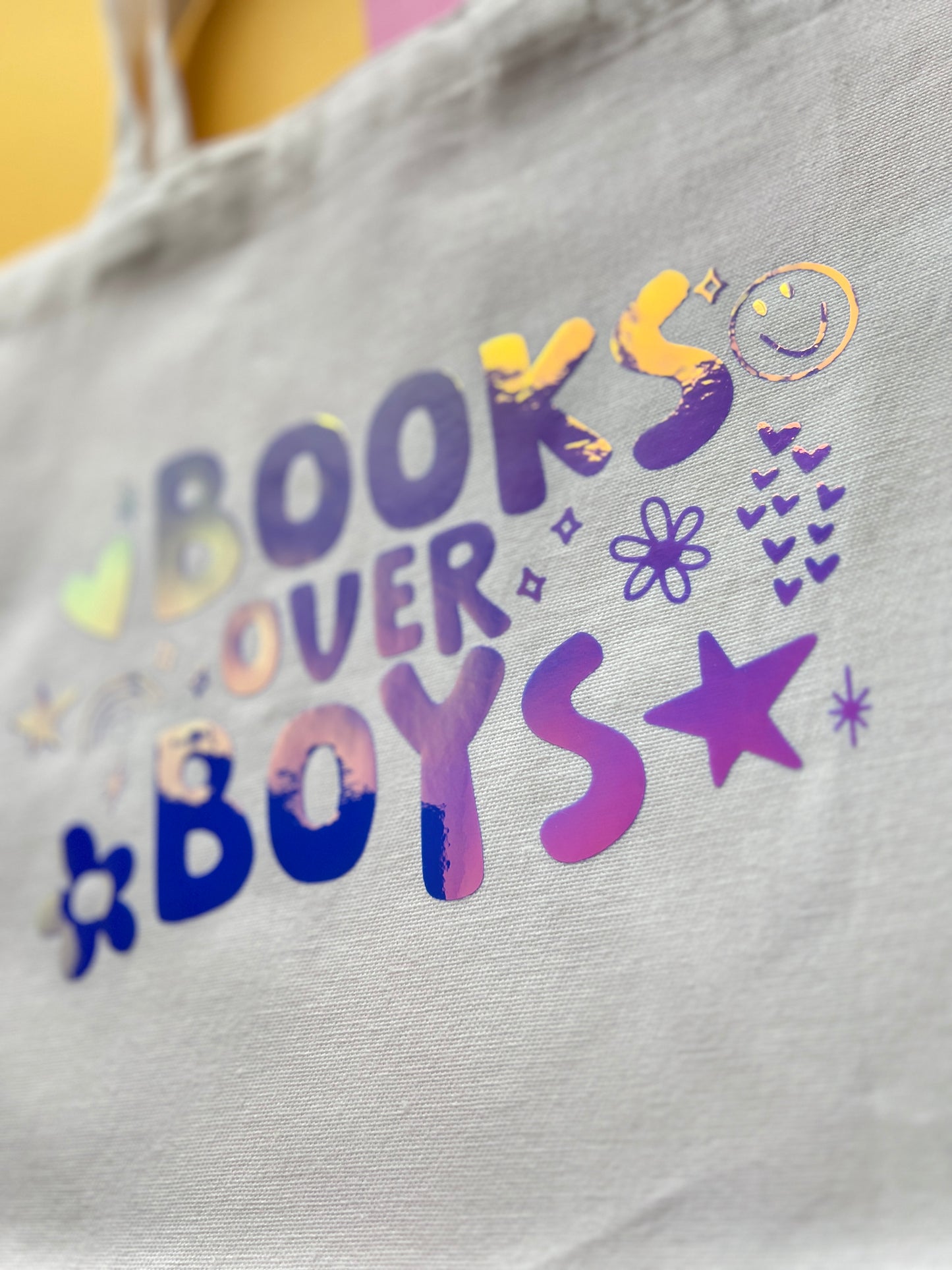 Books Over Boys Tote Bag