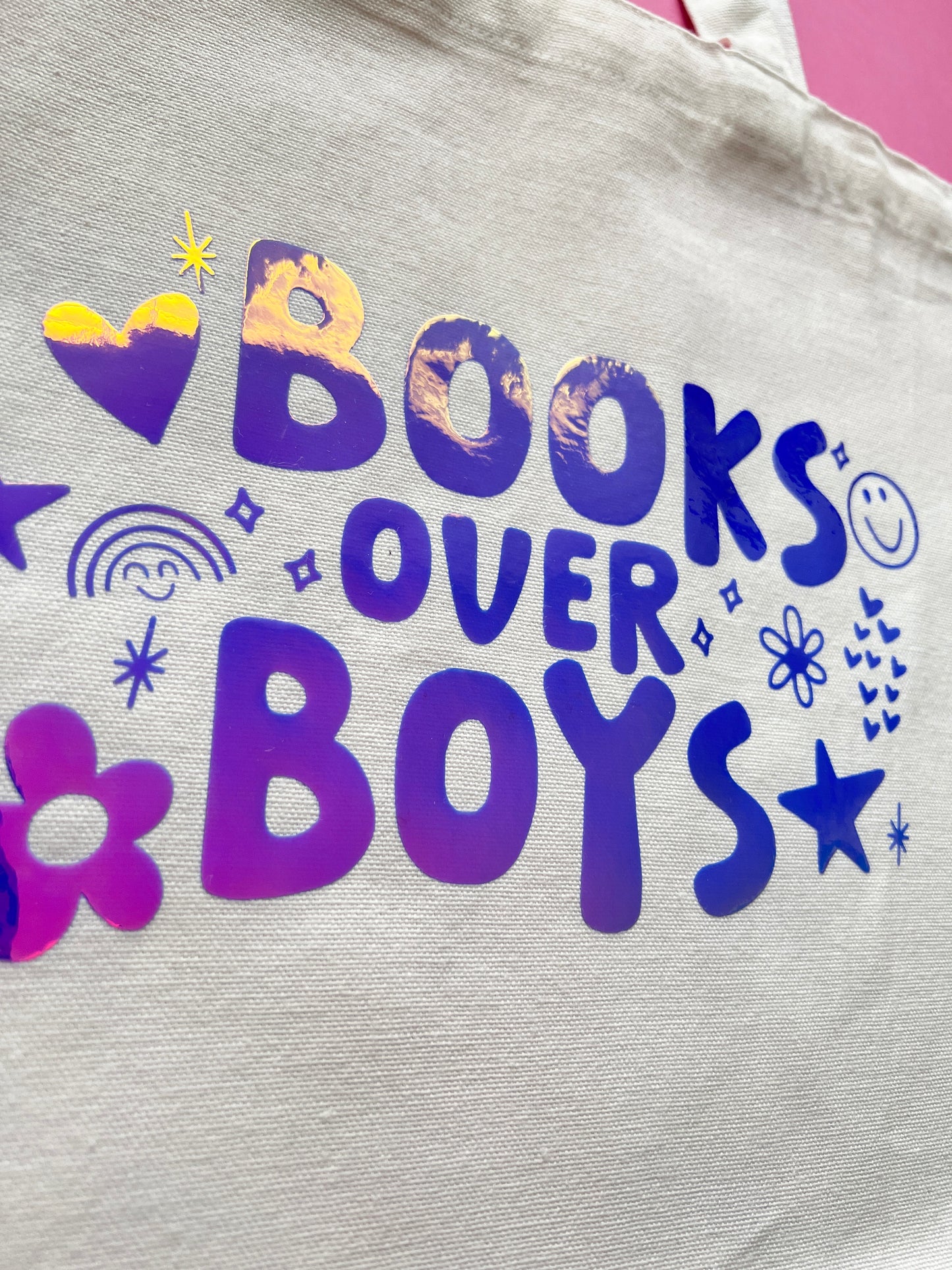 Books Over Boys Tote Bag