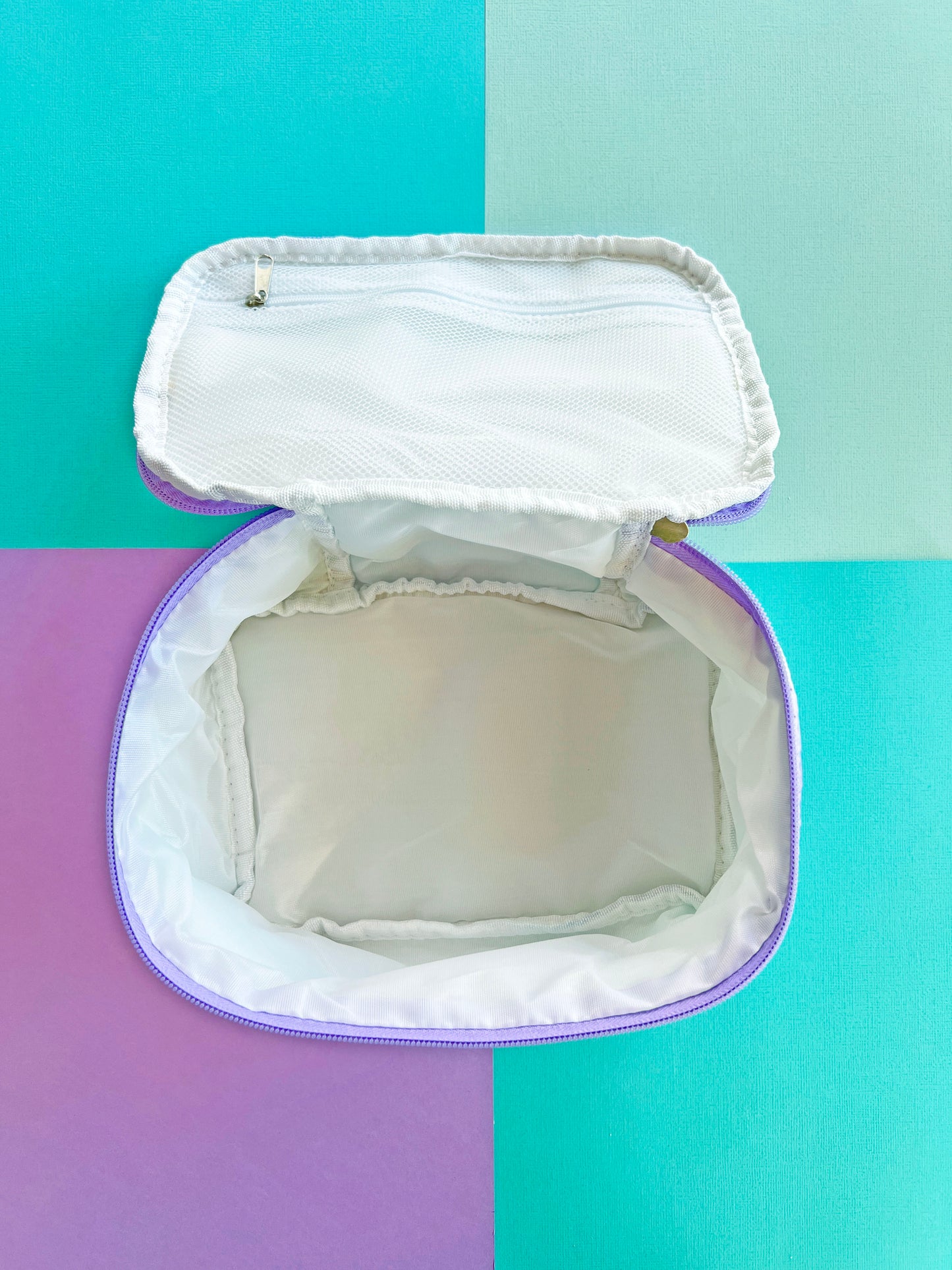 Quilted Cosmetic Case with Handle