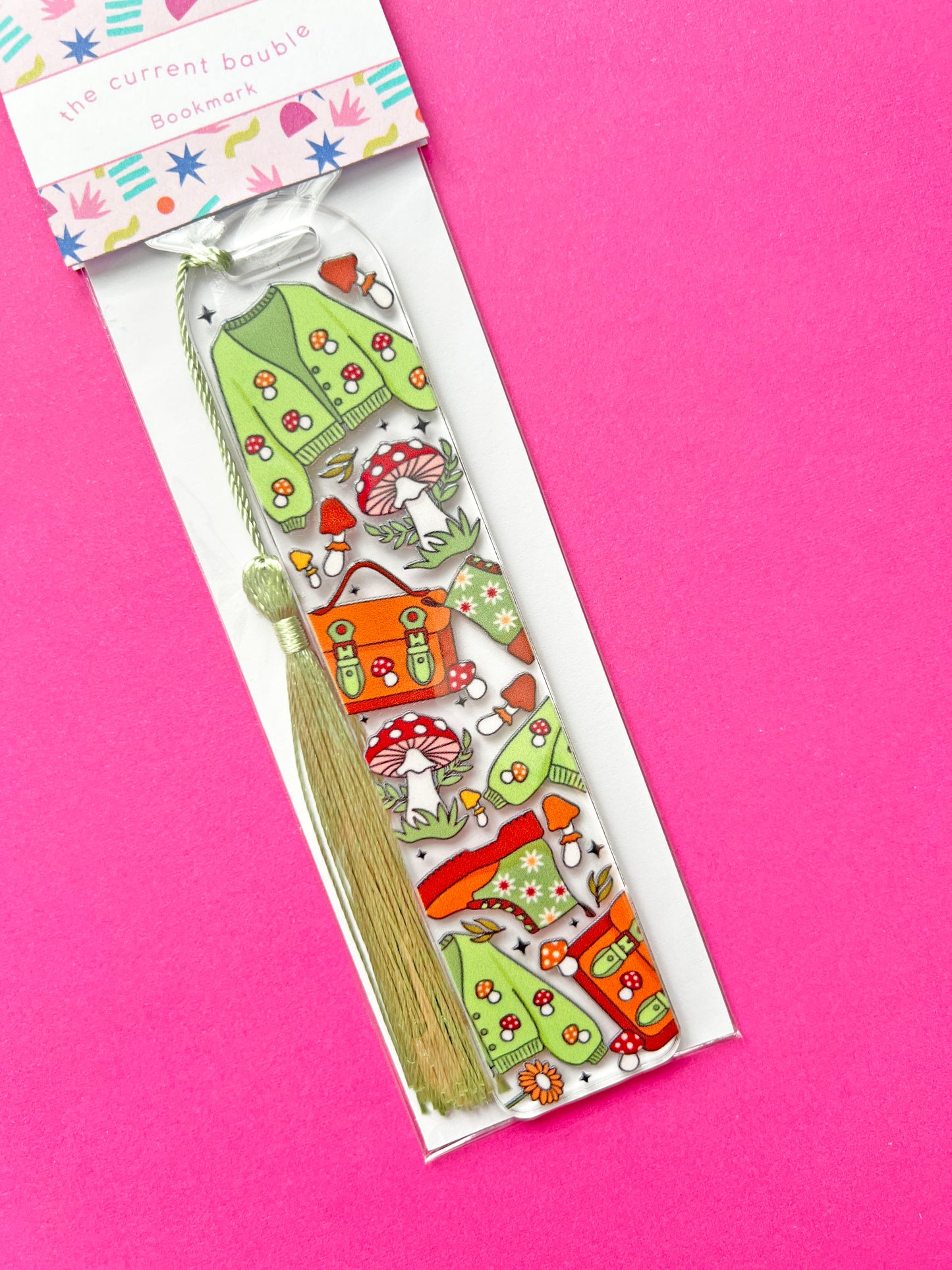 Acrylic Bookmark with Tassel – Colorful Book Accessory for Readers & Gifts