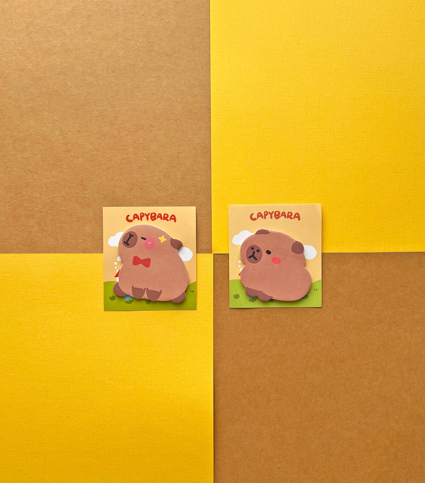 capybara sticky notes stationery bundle