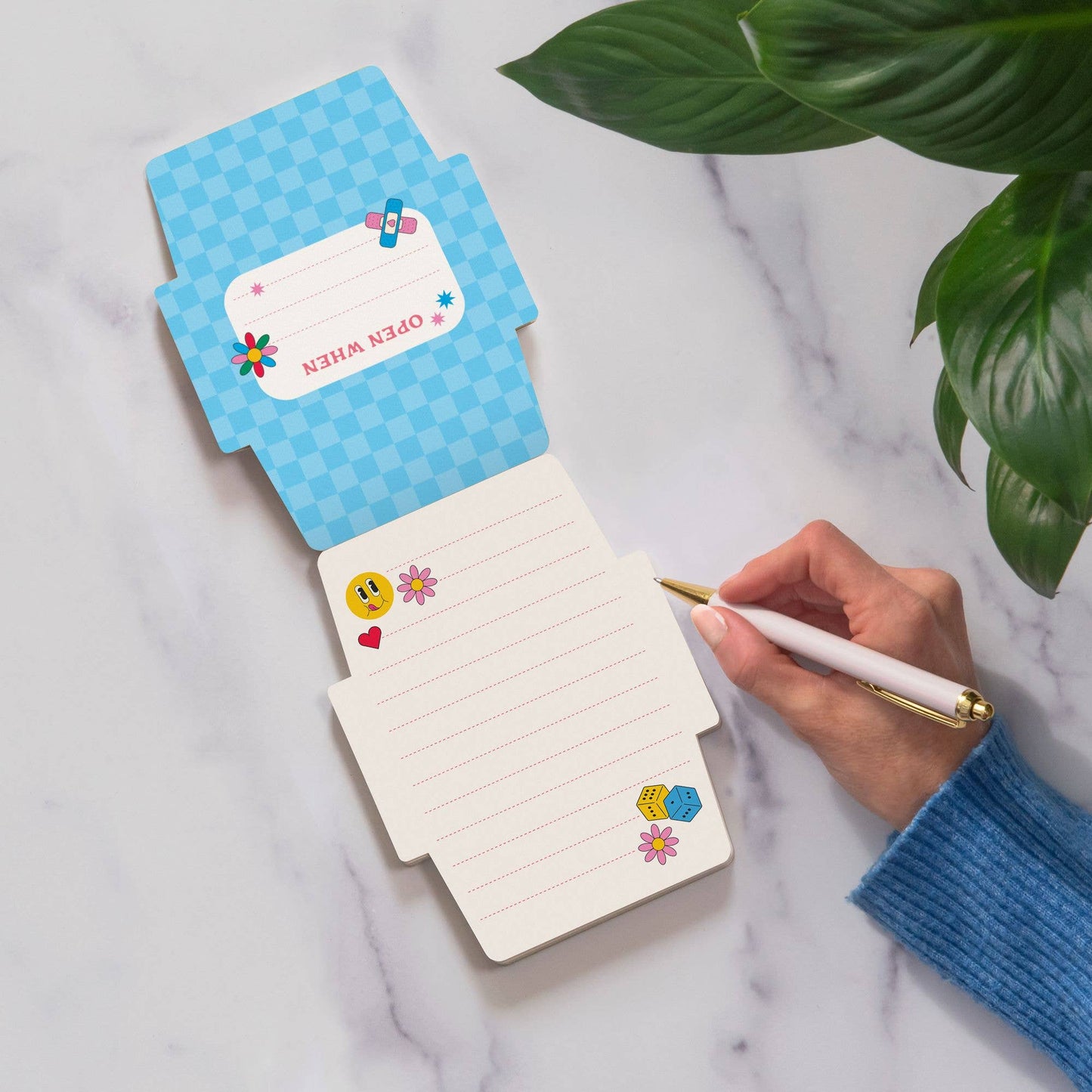 Mini Memo Note Set – Tear-Off Sheets with Stickers for Encouragement & Fun