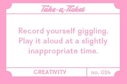 Take-a-Ticket: Creativity