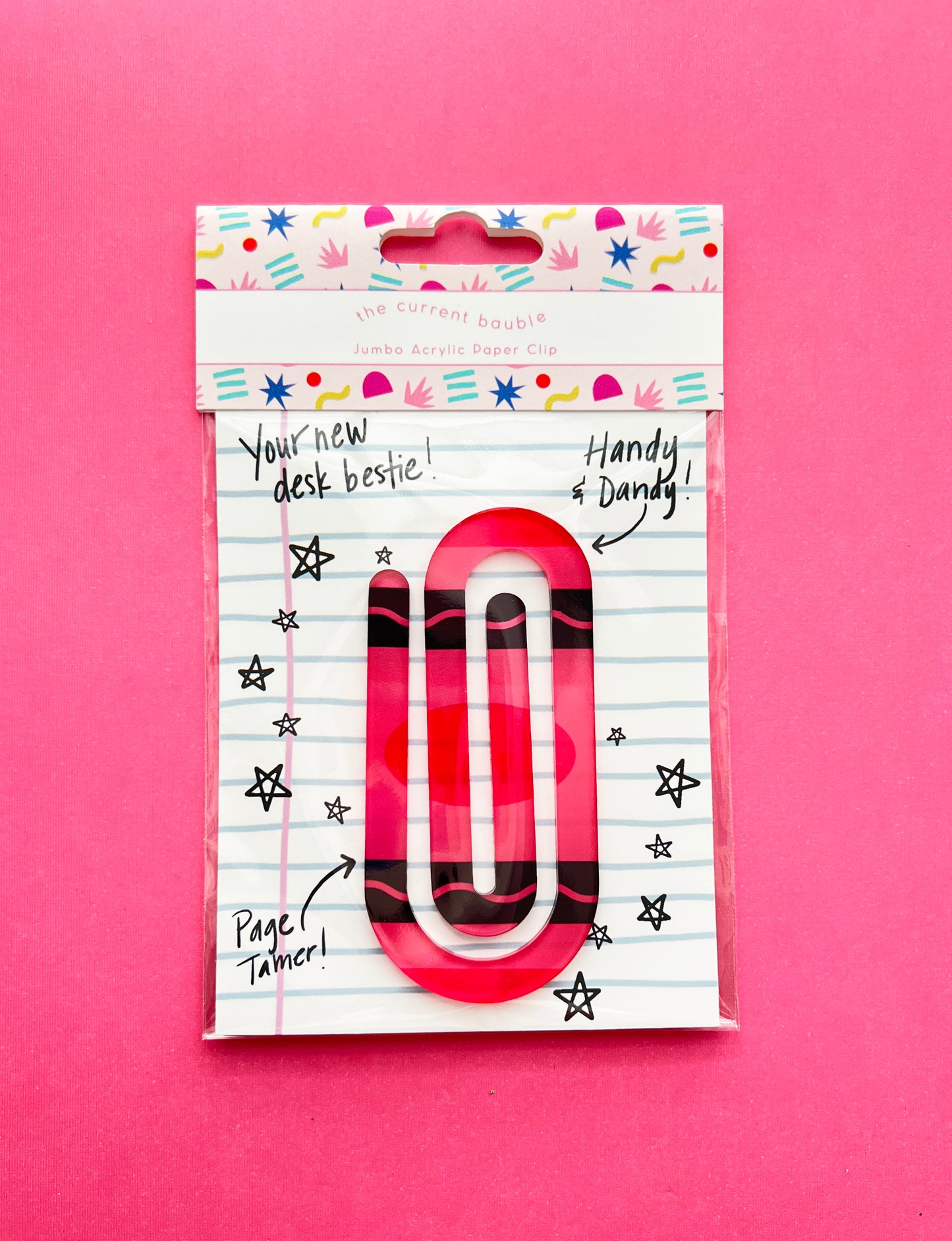 Jumbo Acrylic Paper Clip