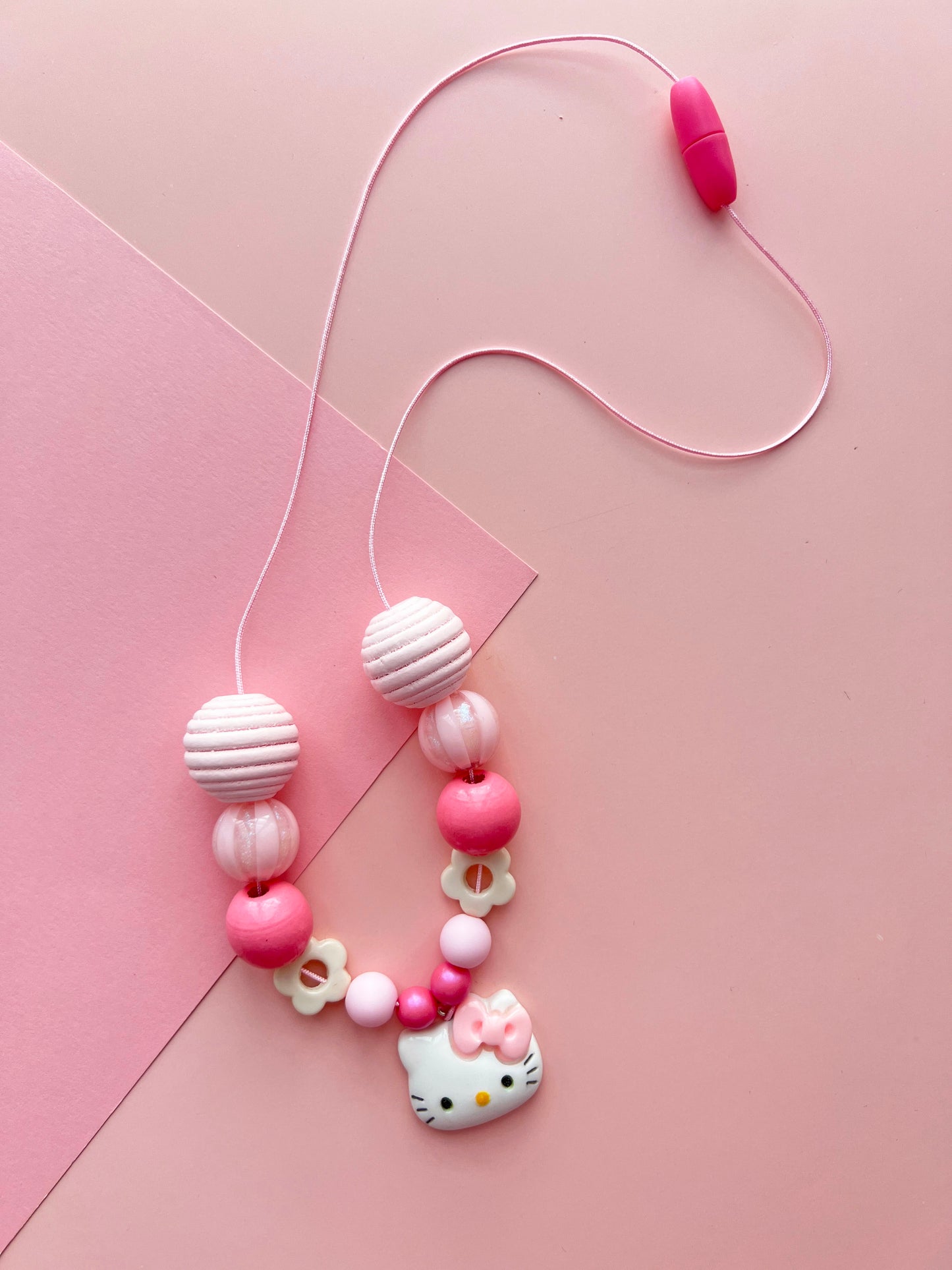 Hello Kitty Charm Beaded Necklace