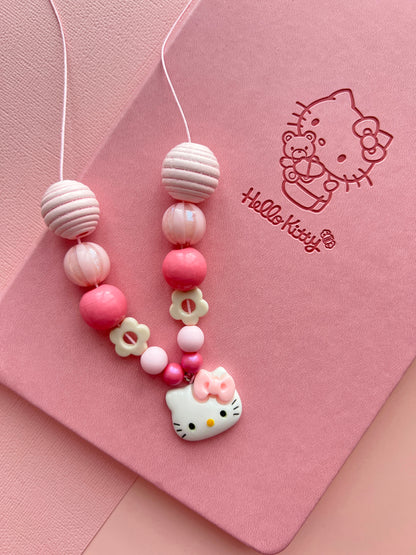 Hello Kitty Charm Beaded Necklace