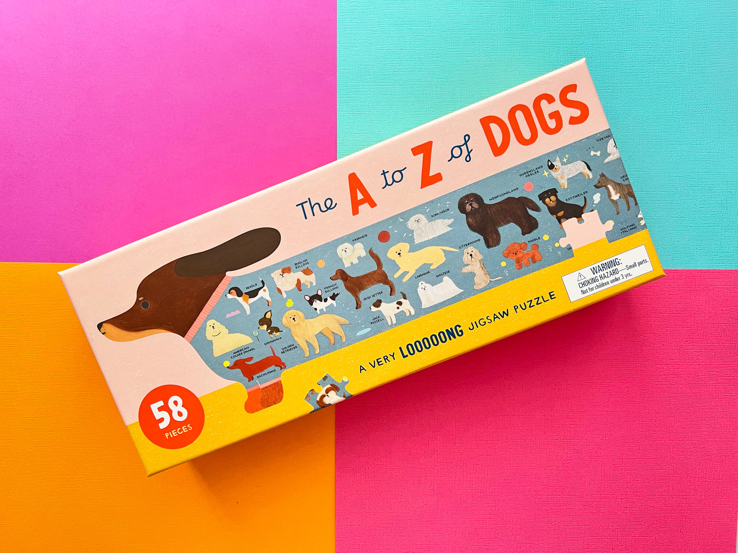 The A to Z of Dogs 58 Piece Puzzle