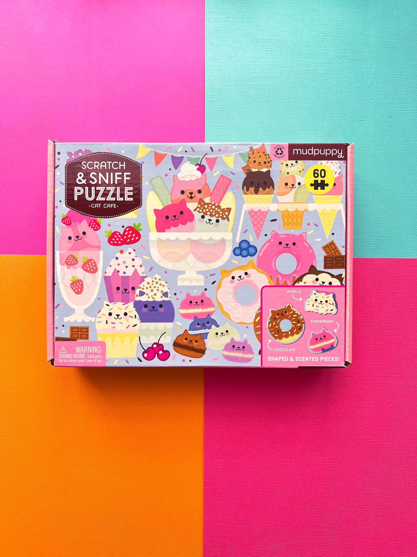 Cat Cafe 60 Piece Scratch & Sniff Puzzle