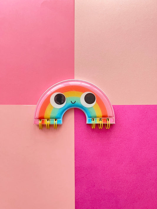 Rainbow Squishy Notebook – Puffy Kawaii Notepad with Rainbow Pages