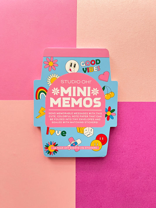 Mini Memo Note Set – Tear-Off Sheets with Stickers for Encouragement & Fun