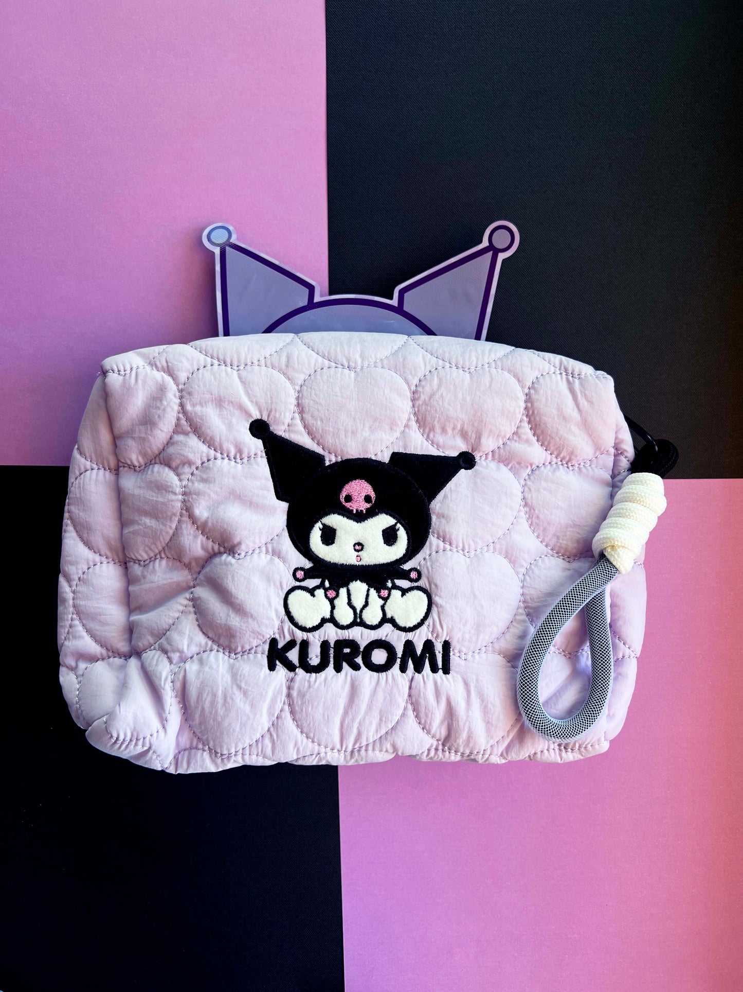 Kuromi Self Care Bundle: Cosmetic Bag, Skincare Face Mask & Socks