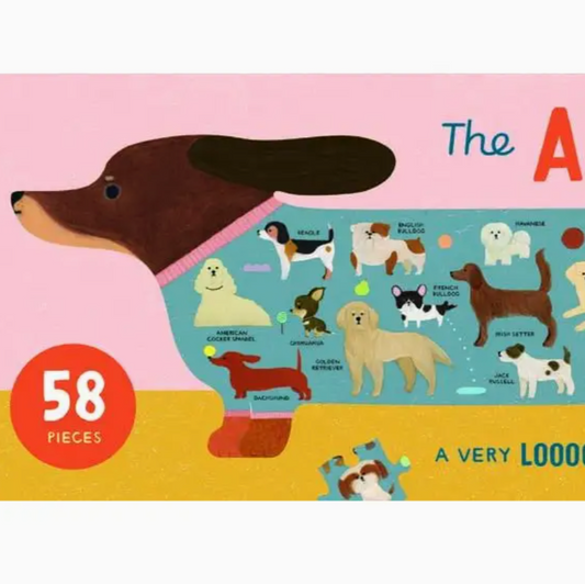 The A to Z of Dogs 58 Piece Puzzle
